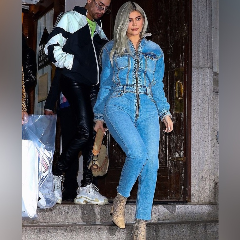 Blue wash Denim Jumpsuit small